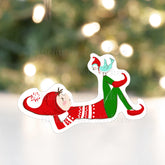 Pixie Noel Boy and Bird Vinyl Sticker